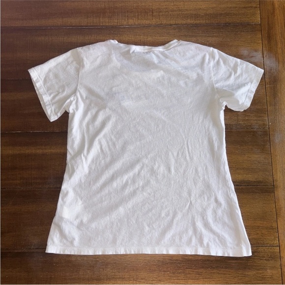 Kate Spade Disney Collab Minnie Patch Tee Short Sleeve Fresh White Medium - Picture 9 of 13